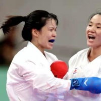 空手道女子組手-55公斤級(jí)｜金牌爭奪成了河南同門切磋