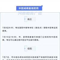 河南：多地中考成績查詢時間確定！