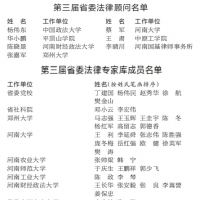 中共河南省委辦公廳 關(guān)于聘任第三屆省委法律顧問、法律專家?guī)斐蓡T和法律咨詢機構(gòu)的通知